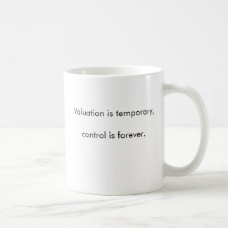 Caneca De Café A avaliação é provisória, controla é forever.