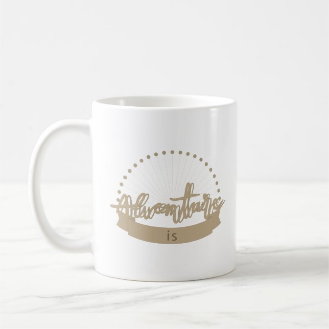 Caneca De Café a aventura é (Esquerda)