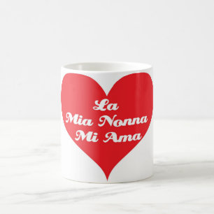 Caneca De Café A avó ama-me (o italiano)