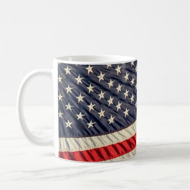 Caneca De Café A bandeira americana (Esquerda)