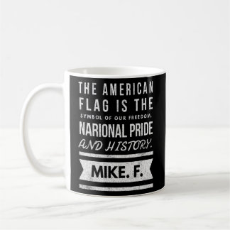 Caneca De Café A bandeira americana é o símbolo da nossa liberdad