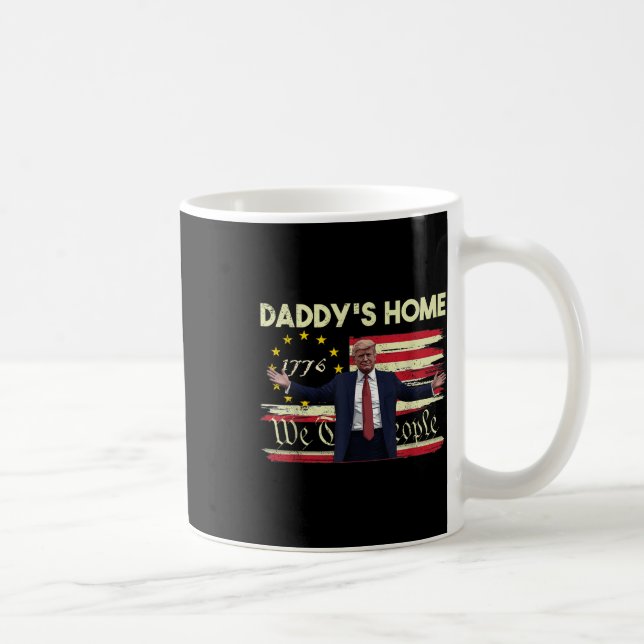 Caneca De Café A Bandeira Americana Trump Daddys Casa As Pessoas  (Direita)