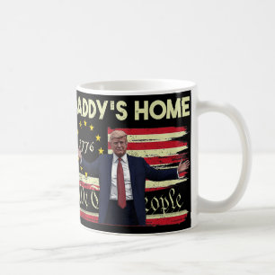 Caneca De Café A Bandeira Americana Trump Daddys Para Casa, Nós,