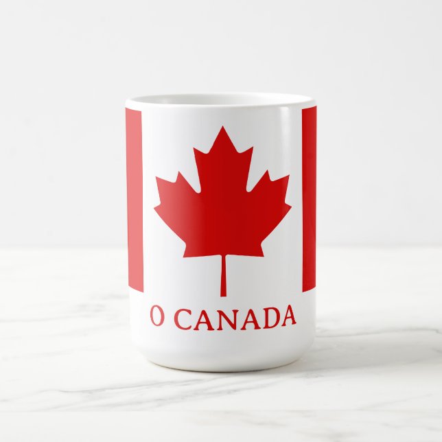 Caneca De Café A bandeira da Folha de Bordo do Canadá (Centro)