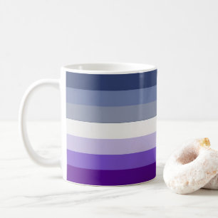 Caneca De Café A bandeira do orgulho lésbica butch SlipperyJoe re