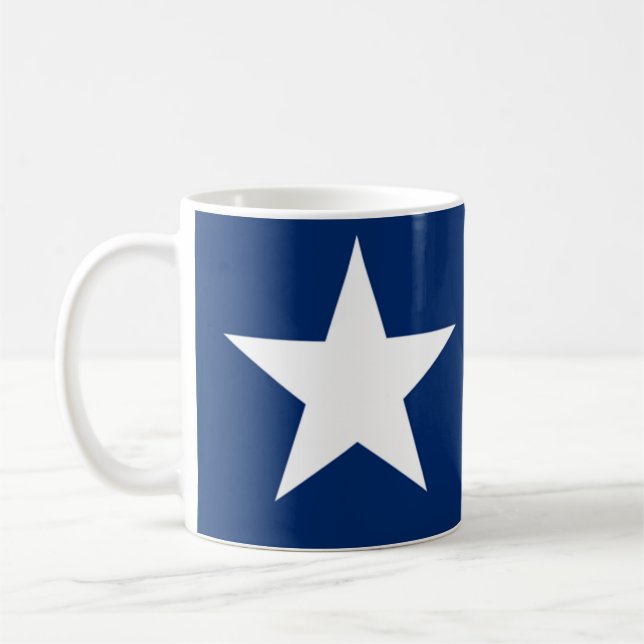 Caneca De Café A bandeira solitária de Texas da bandeira da (Esquerda)