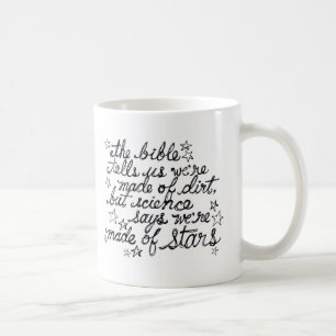 Caneca De Café A bíblia diz-nos que nós estamos feitos da