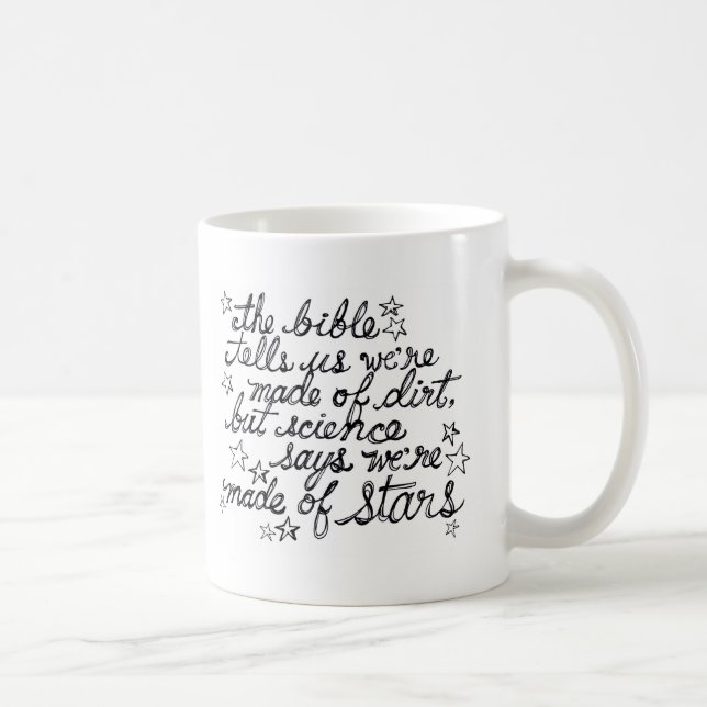 Caneca De Café A bíblia diz-nos que nós estamos feitos da (Direita)