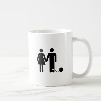 Caneca De Café A "bola e" o noivo acorrentado
