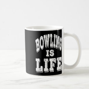 Caneca De Café A boliche É A Vida - Inscrição Branca Distante