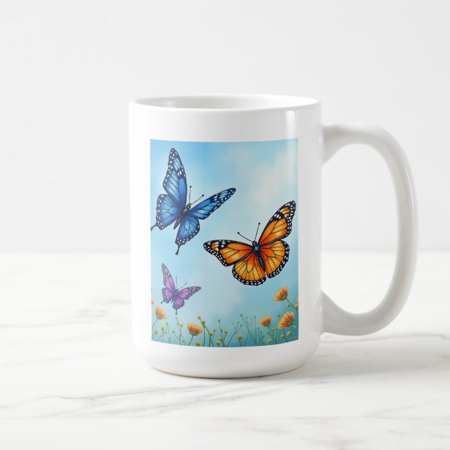 Caneca De Café A borboleta Mugs (Direita)