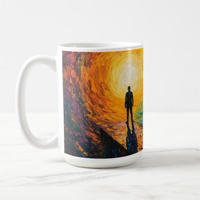 Caneca De Café A Borda da Dimensão (Esquerda)
