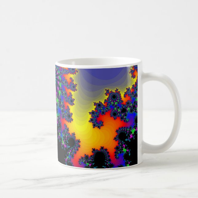 Caneca De Café A borda do Fractal: (Direita)
