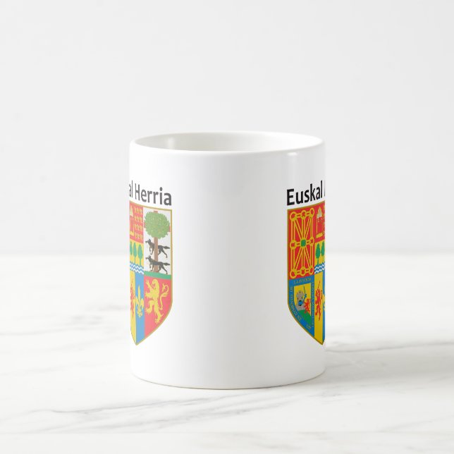 Caneca De Café A brasão Basque do país (Euskal Herria), (Centro)