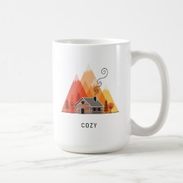 Caneca De Café A Cabina Cozy nas Montanhas