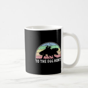 Caneca De Café À Caça Do Ovo - Páscoa De Dinossauro Coelho T-rex