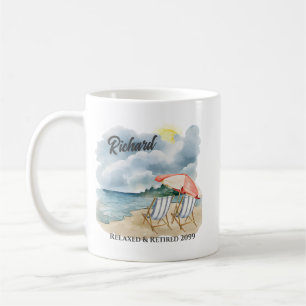 Caneca De Café A Cadeira De Praia De Reforma Foi Considerada