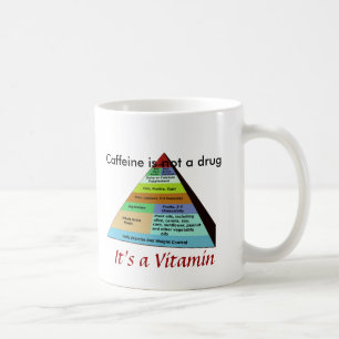 Caneca De Café A cafeína não é uma droga