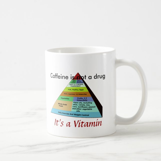 Caneca De Café A cafeína não é uma droga (Direita)
