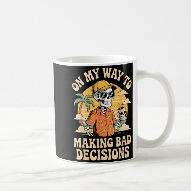 Caneca De Café A Caminho de Tomar Más Decisões Skeleton Beach (Direita)