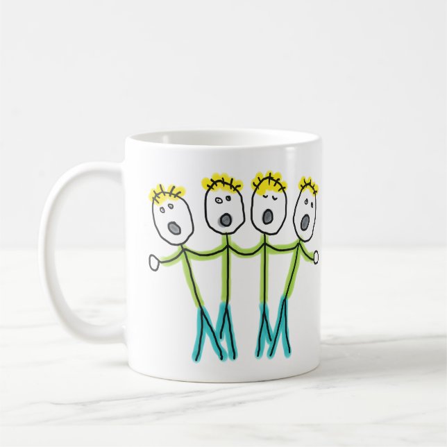 Caneca De Café A Cappella Stickmen (Esquerda)