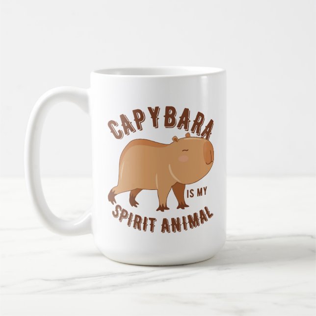 Caneca De Café A capybara é o meu animal espiritual (Esquerda)