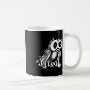 Caneca De Café A Cartoon Vintage do Coruja X Palhaço