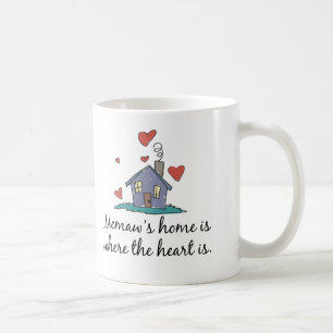 Caneca De Café A casa de Memaw é o lugar onde o coração está