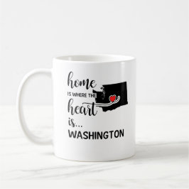 Caneca De Café A casa de Washington é onde está o coração