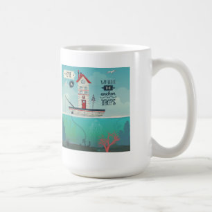 Caneca De Café A casa é o lugar aonde a âncora deixa cair