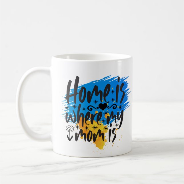 Caneca De Café A Casa É Onde A Mãe Está (Esquerda)