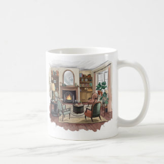 Caneca De Café A casa elegante é onde está o silêncio