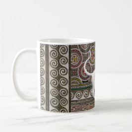 Caneca De Café A cat on the mosaic coffee mug