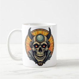 Caneca De Café A caveira alada.