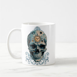Caneca De Café A Caveira do Tempo: numerais romanos