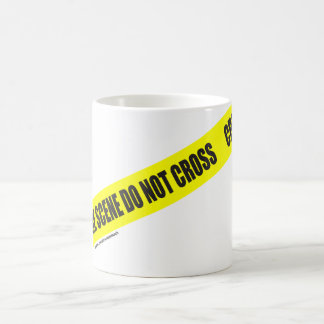 CANECA DE CAFÉ A CENA DO CRIME NÃO SE CRUZA