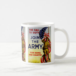 Caneca De Café A chamada ao ~ do dever junta-se ao exército