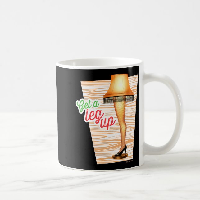 Caneca De Café A Christmas Story Lamp Get A Leg Up  (Direita)
