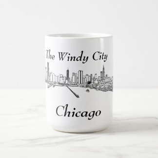 Caneca De Café A cidade ventosa Chicago