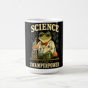 Caneca De Café A Ciência é Meu Sapo Poderoso Cientista