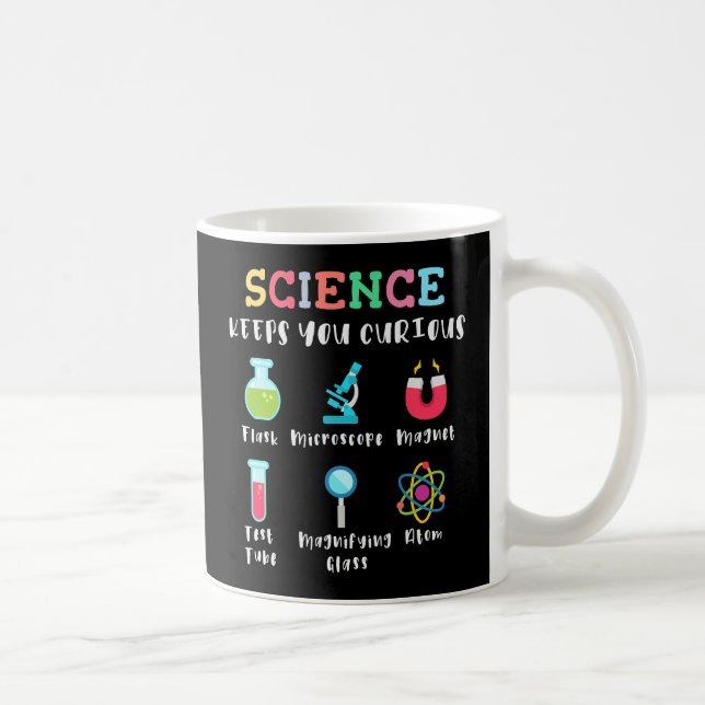 Caneca De Café A ciência mantém você curioso (Direita)
