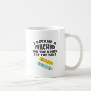 Caneca De Café A Citação Do Professor Eu Tornei-Me Professora Por