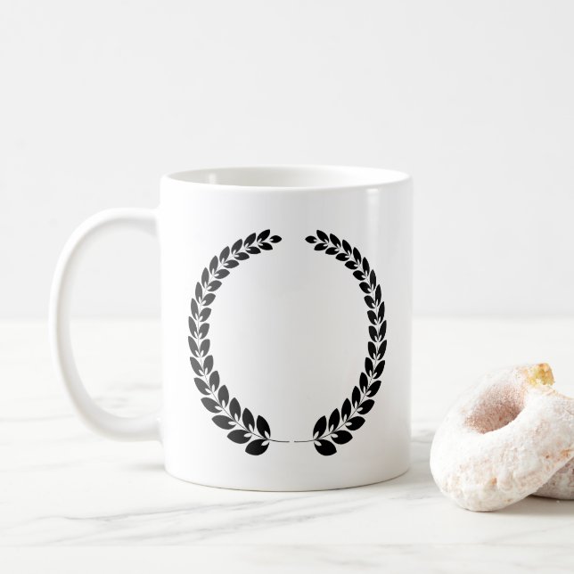 Caneca De Café A Clássica Vitória De Laurel Wreath E A Conquista. (Com Donut)