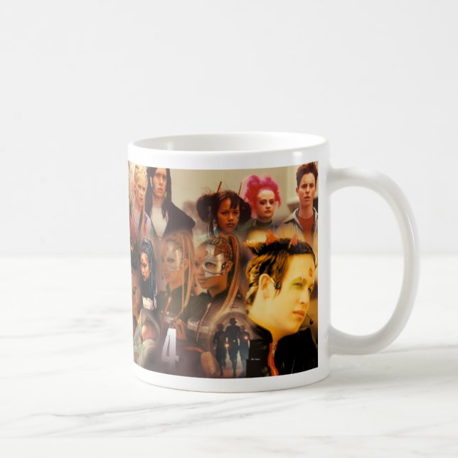 Caneca De Café A colagem da série 4 do tribo (Direita)