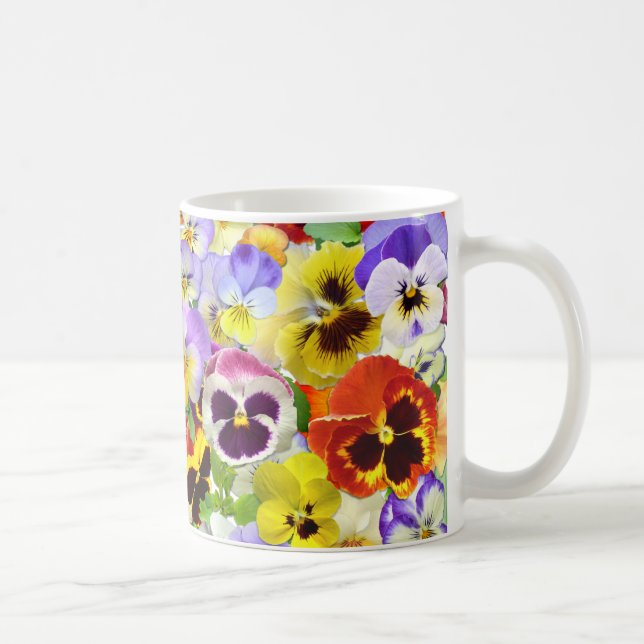 Caneca De Café A coleção Pansy (Direita)