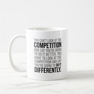 Caneca De Café A concorrência faz isso de forma diferente