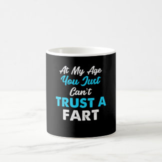 Caneca De Café A confiança chanfrada Fart design agradável da