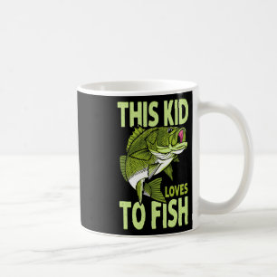 Caneca De Café A Criança Adora Pescar Criança De Pesca