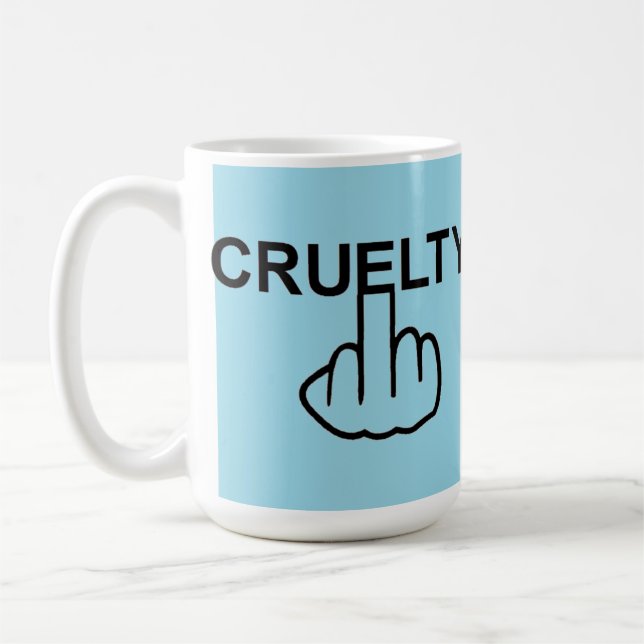 Caneca De Café A Crueldade De Viagem De Aves De Cama É Cruel (Esquerda)