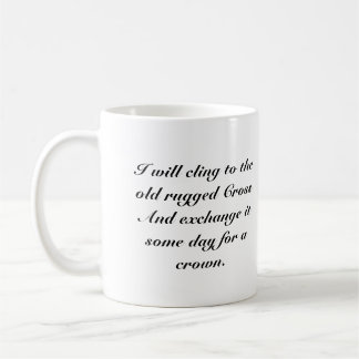 Caneca De Café A cruz áspera velha